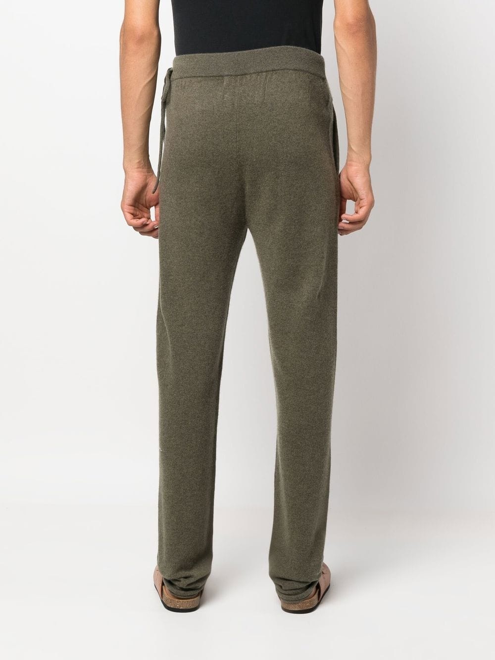 fine-knit straight-leg trousers - 5
