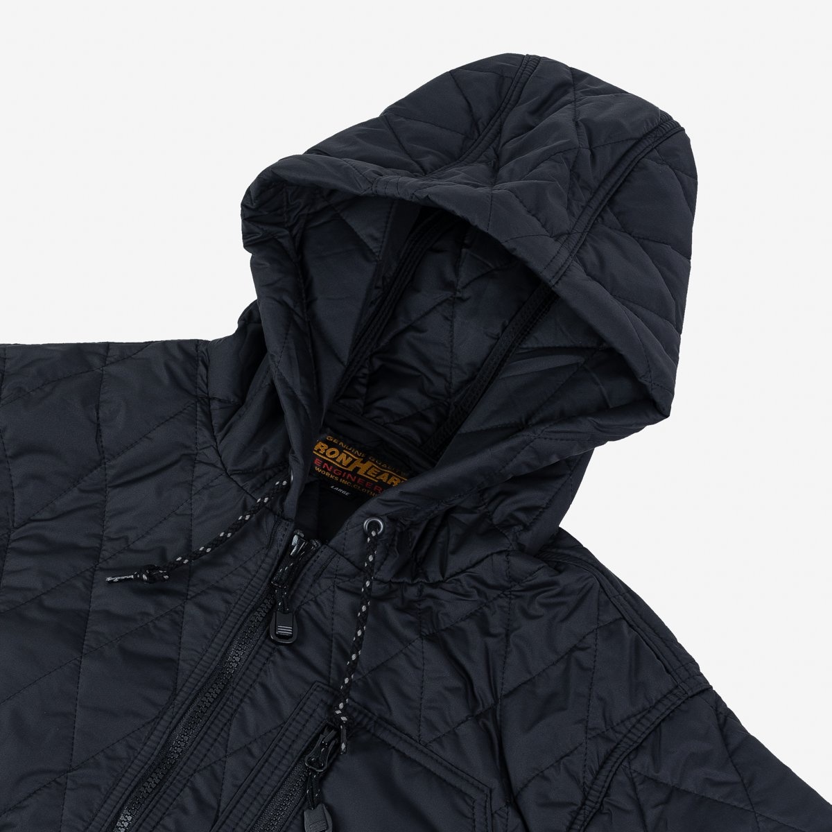 IHJ-100-BLK Quilted Light Parka - Black - 7