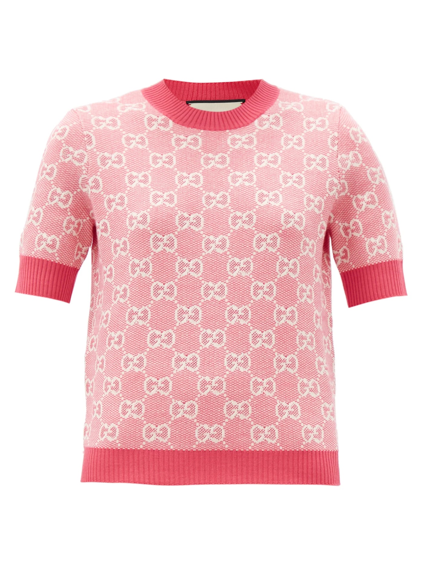 GG-jacquard wool-blend sweater - 1