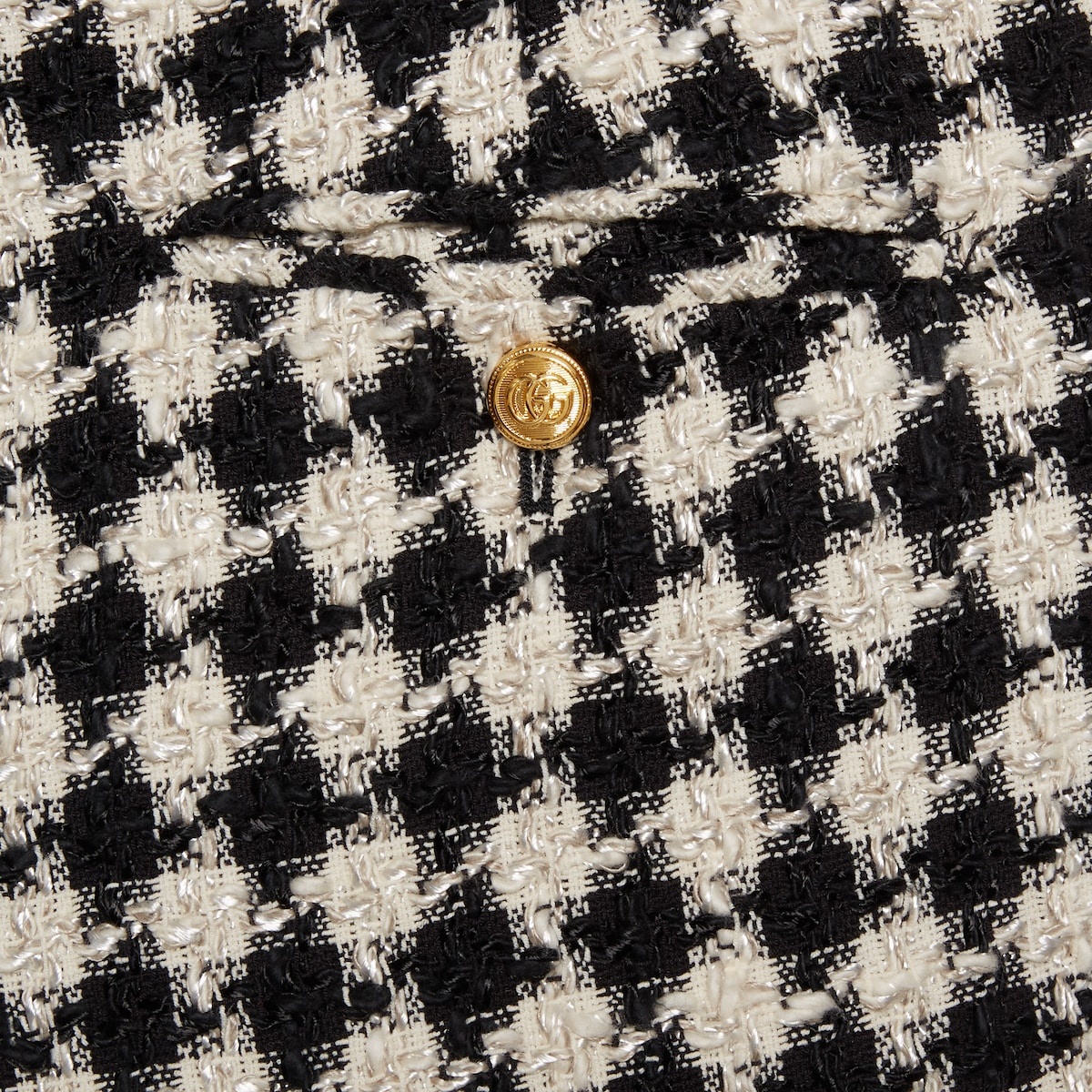Gingham cotton tweed pant - 4