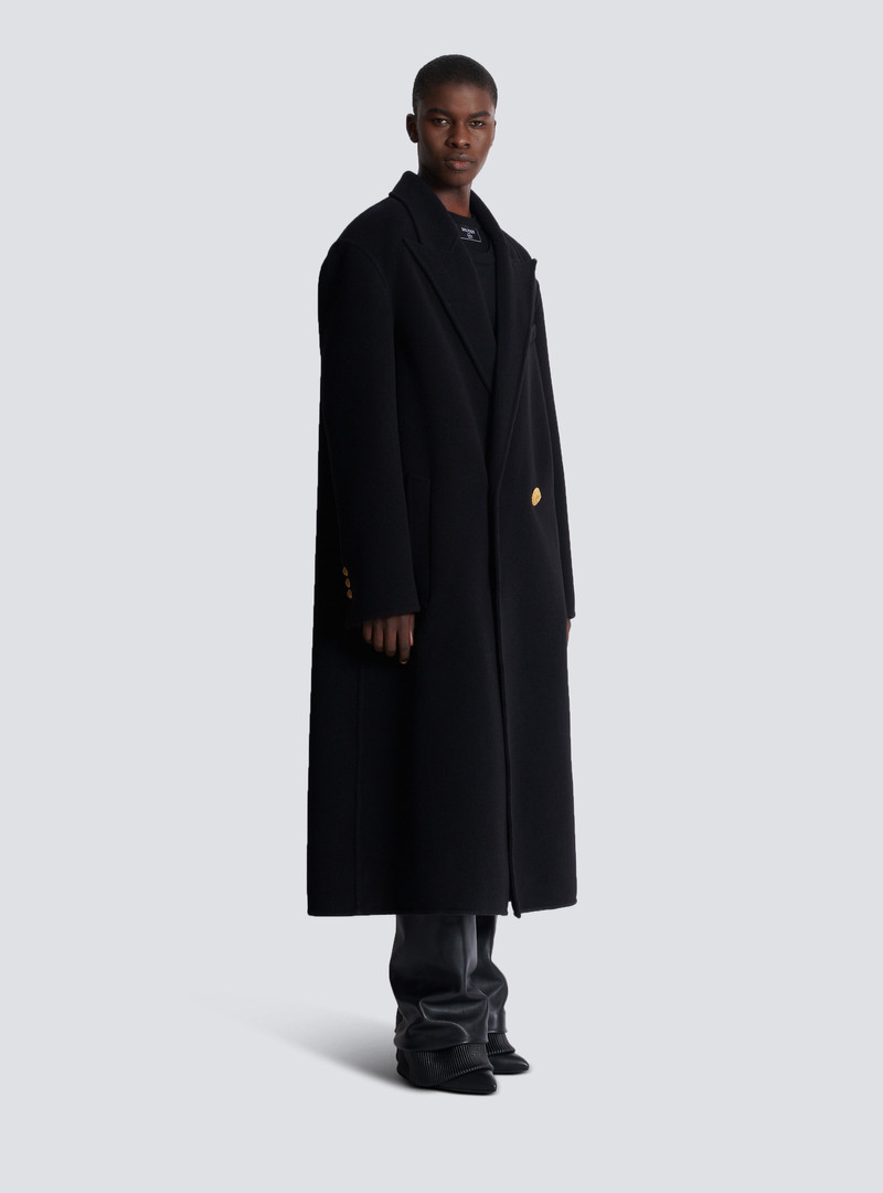 Long coat in double-faced wool 3