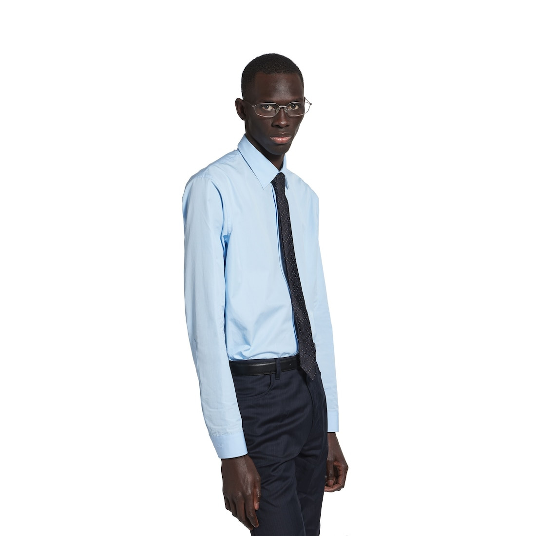 Men's Tie in Midnight Blue/red - 5