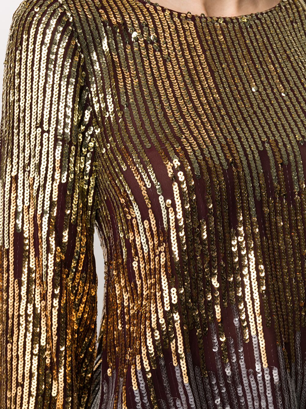 Bettina ombré sequinned blouse - 5