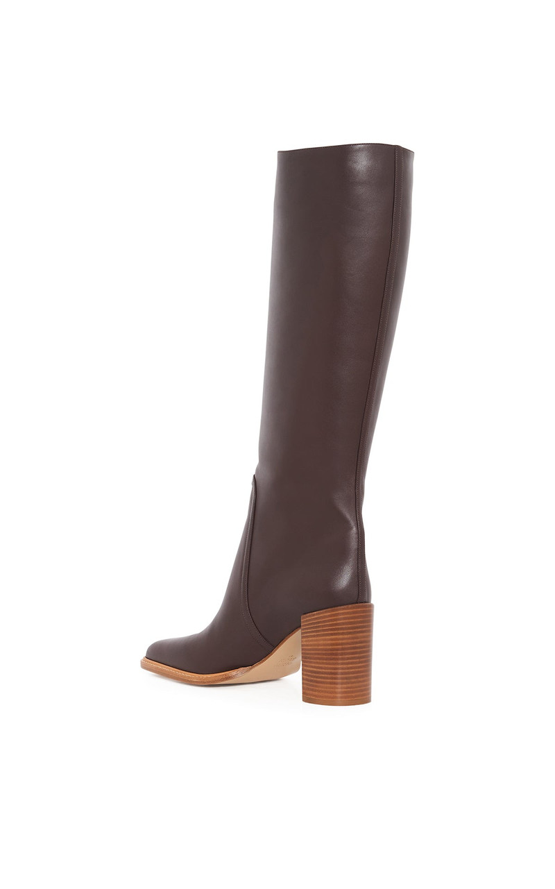 GABRIELA HEARST Nina Clasp Tall Boot in Dark Chocolate Leather outlook