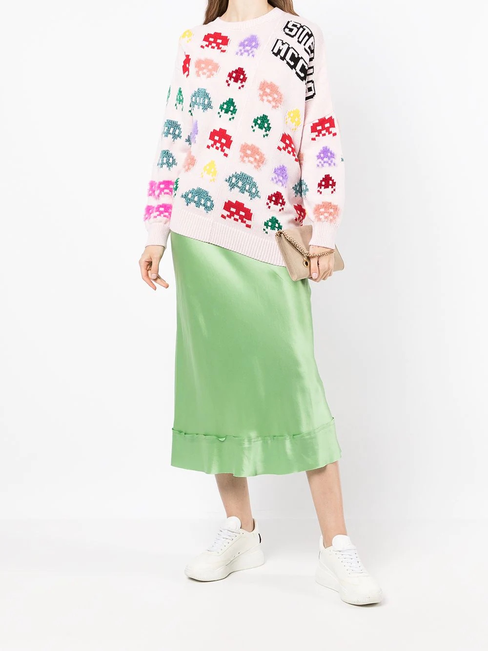 game-intarsia asymmetric jumper - 2