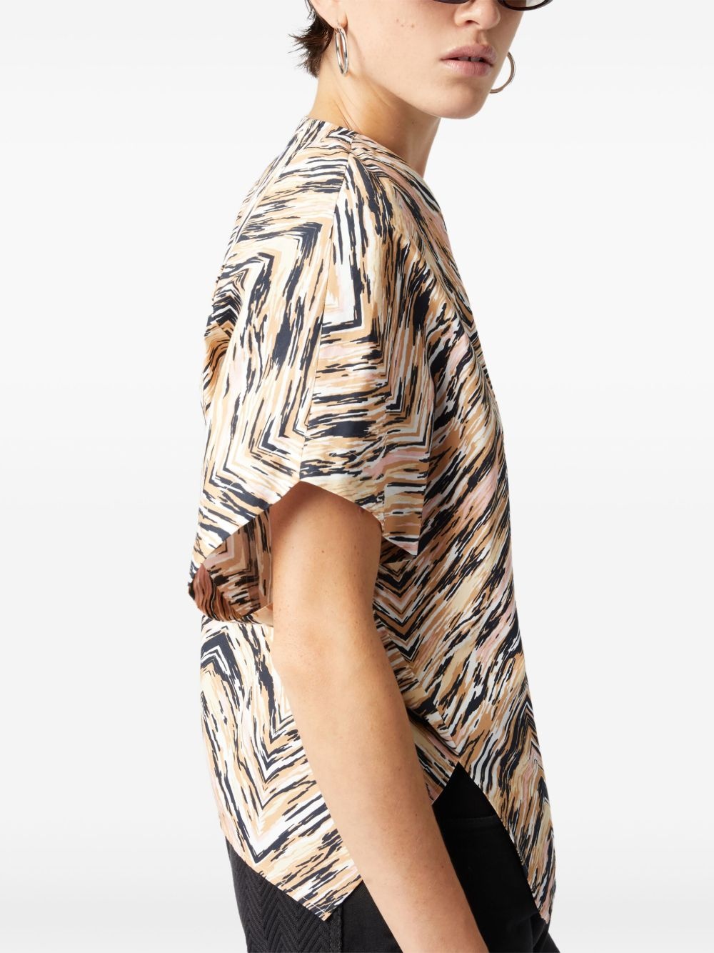 zigzag-print shirt - 4
