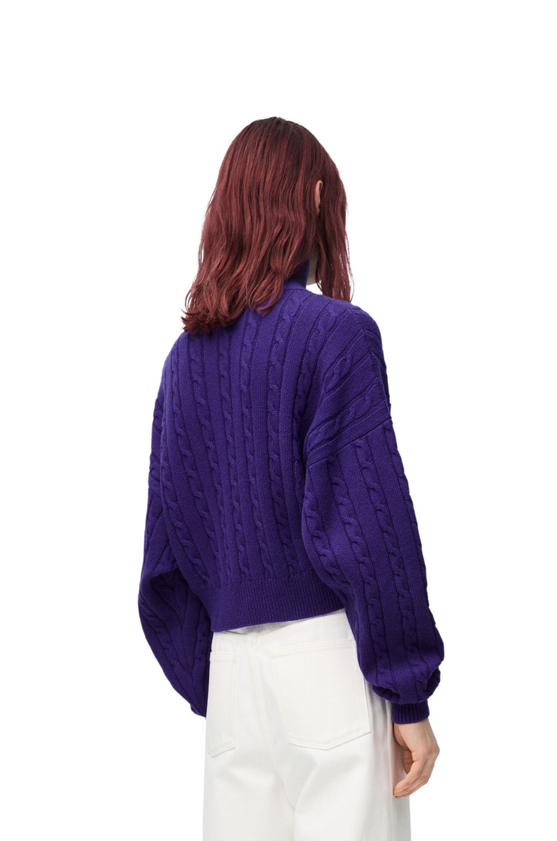 High neck sweater in wool 4