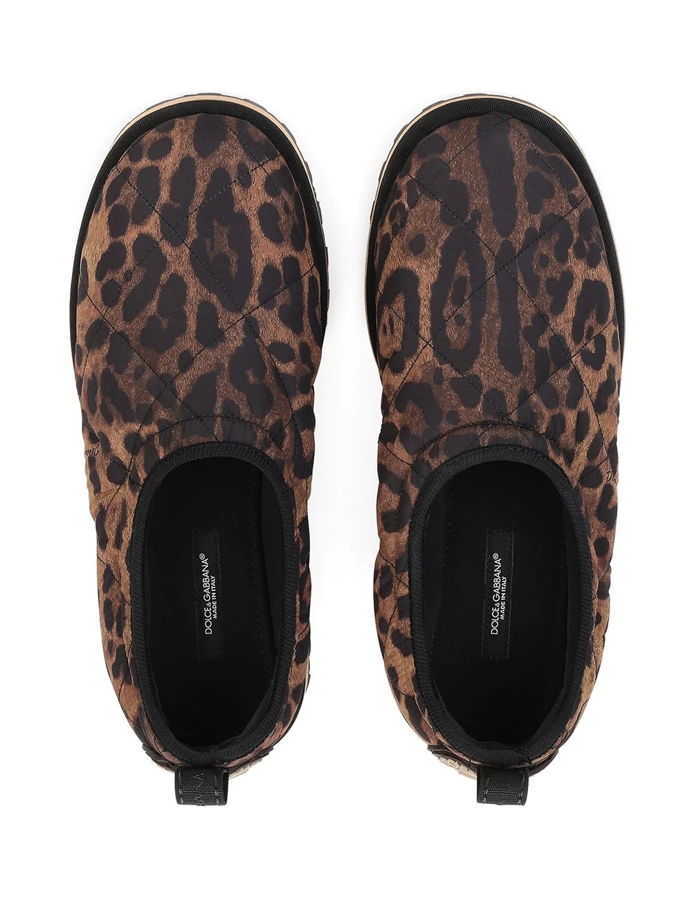 leopard-print slippers - 4