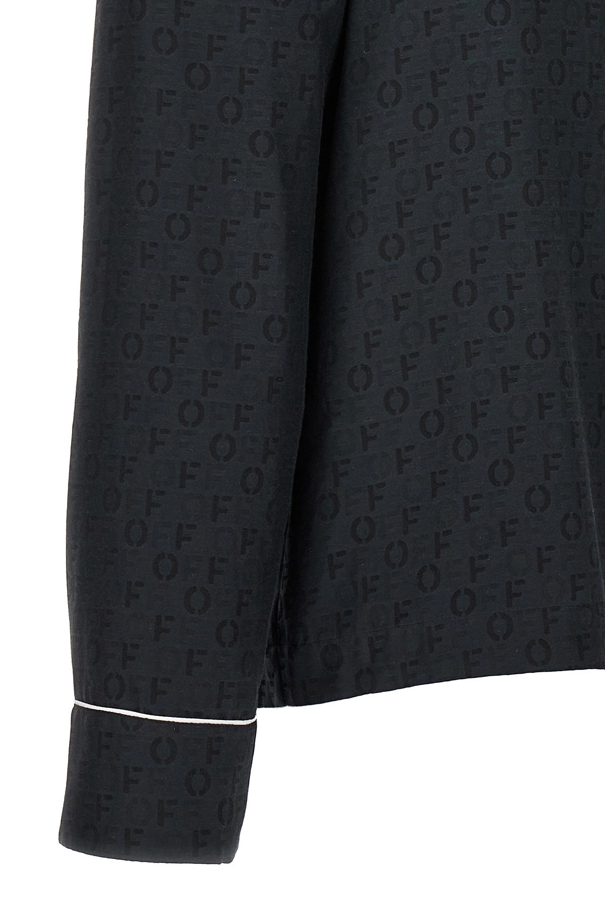 'Off Jaquard Pajama' shirt - 4