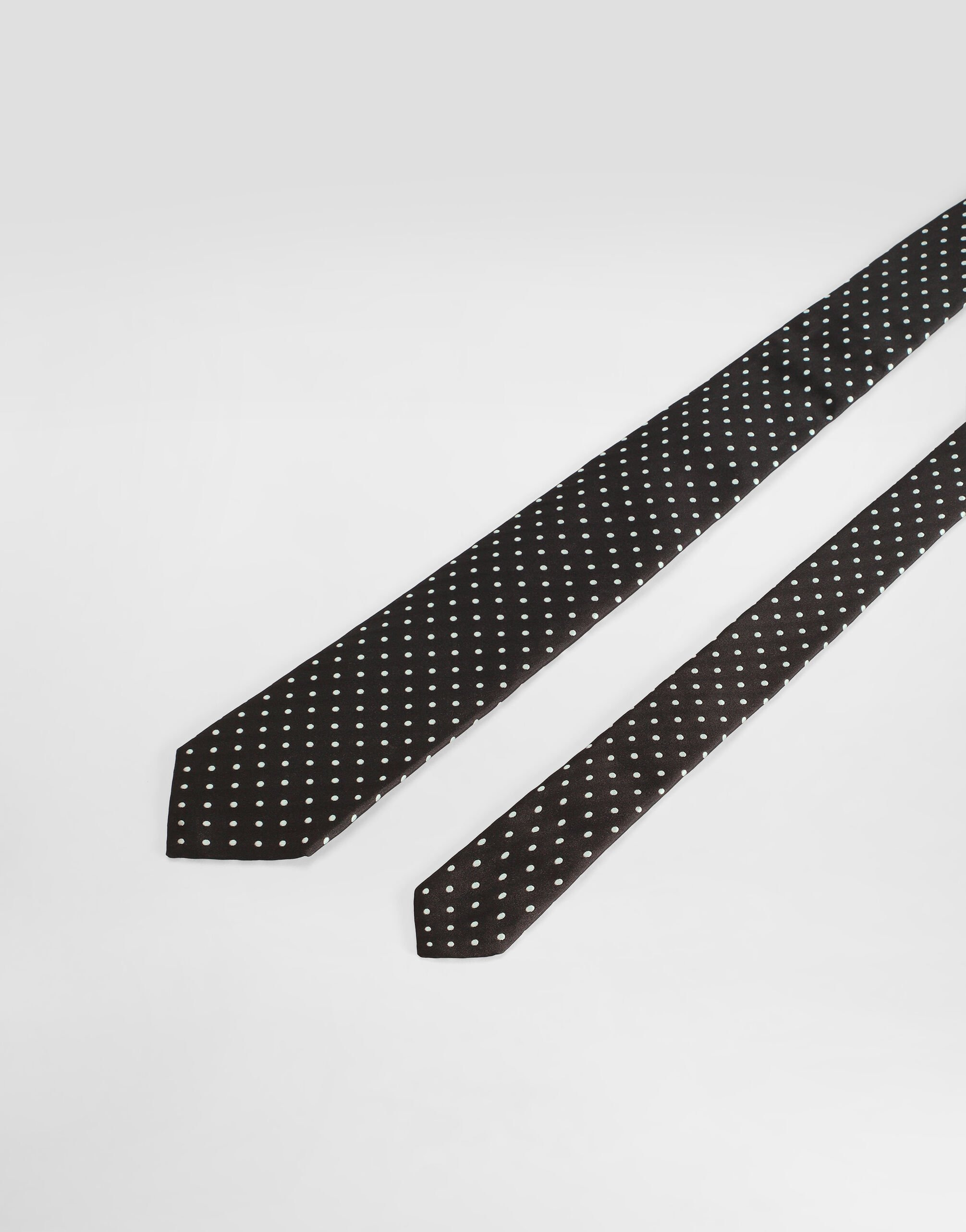 Polka dot jacquard tie - 3