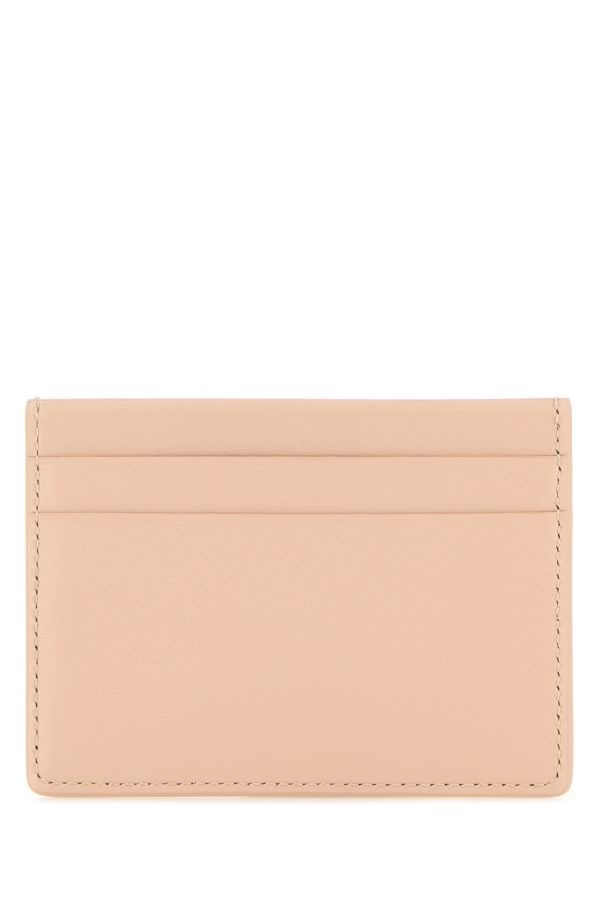 Jil Sander Woman Pastel Pink Leather Card Holder - 3