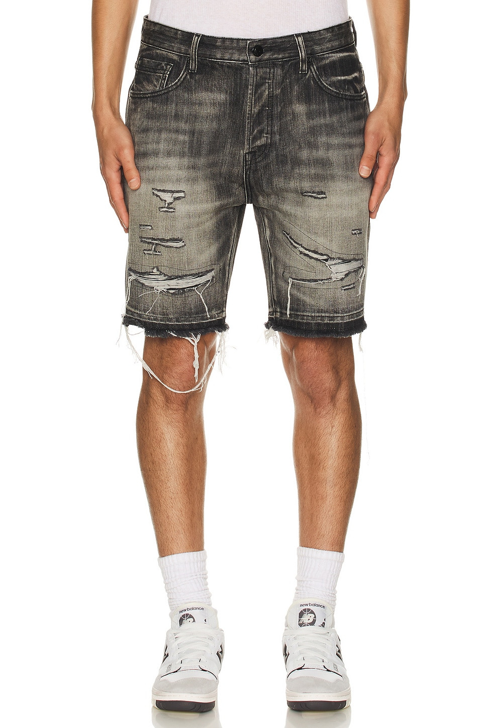 Cadet Crater Black Jean Shorts - 4
