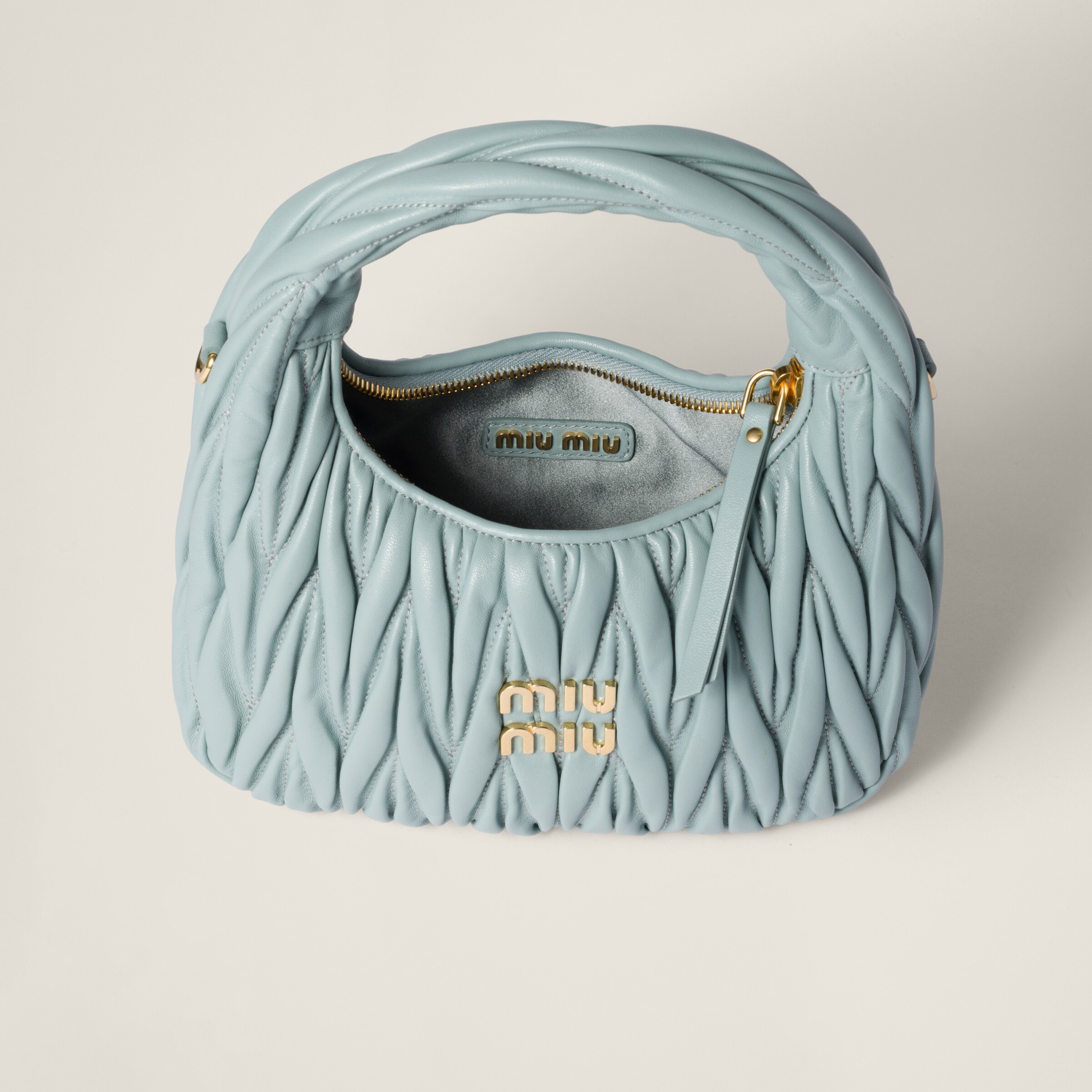Wander matelassé nappa leather hobo bag - 6