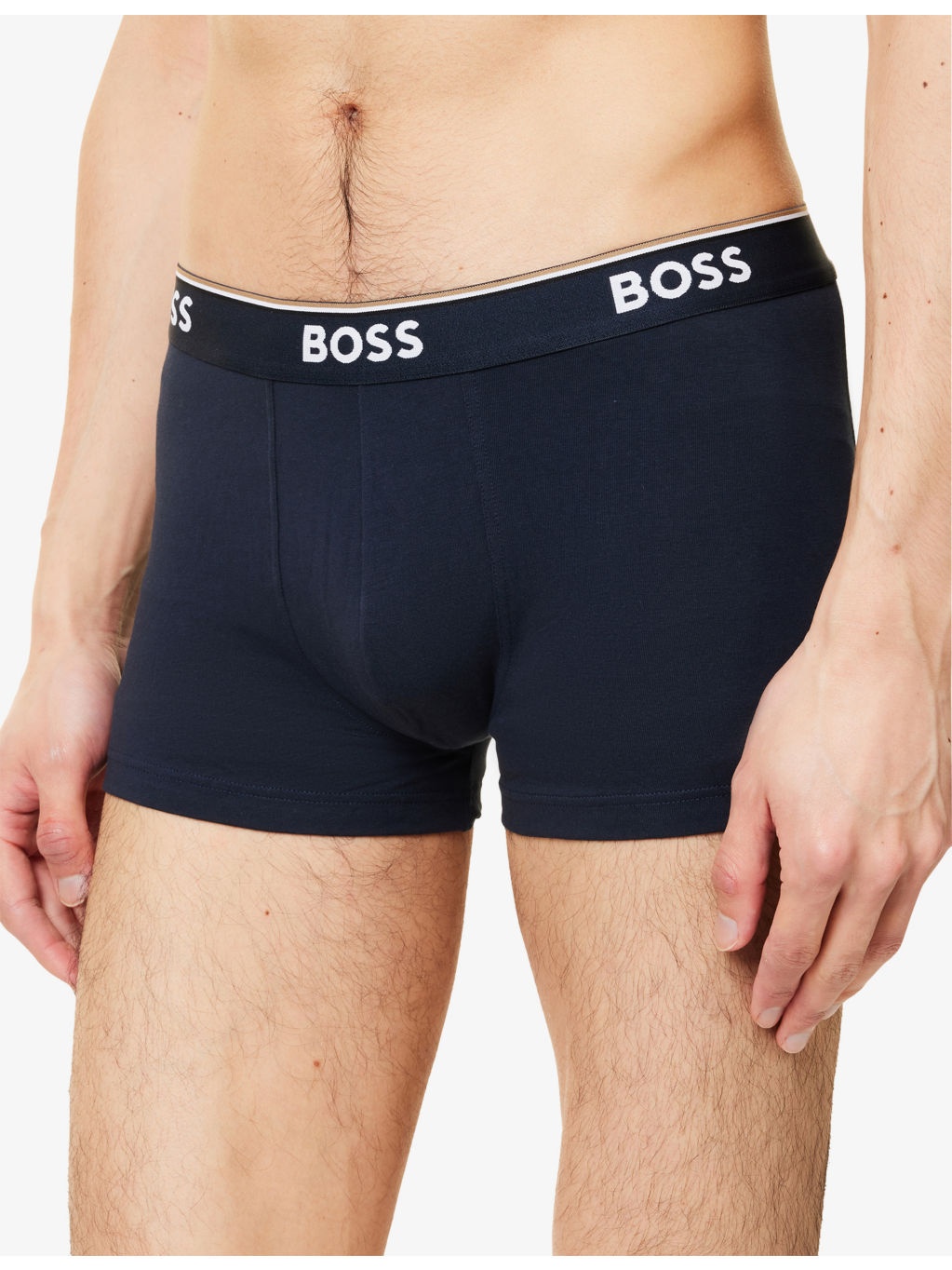 Power Logo-Waistband Stretch-Woven Trunks - 4