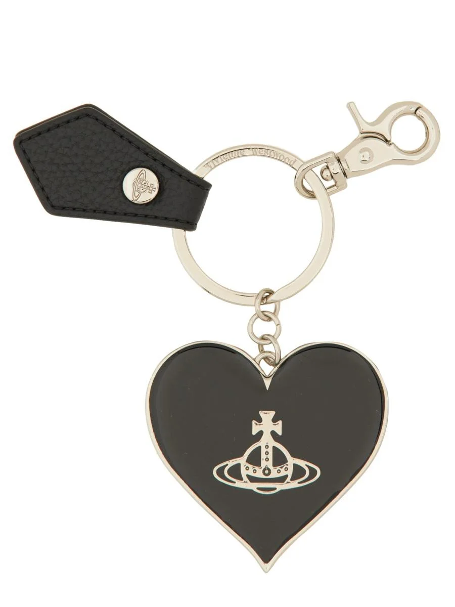Vivienne Westwood "Mirror Heart" Keychain - 1