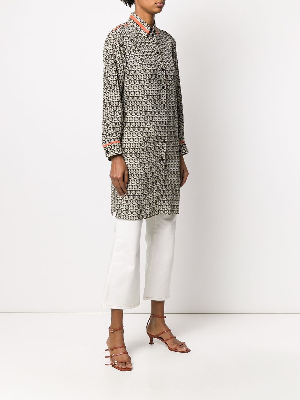 Gancini jacquard shirt - 3