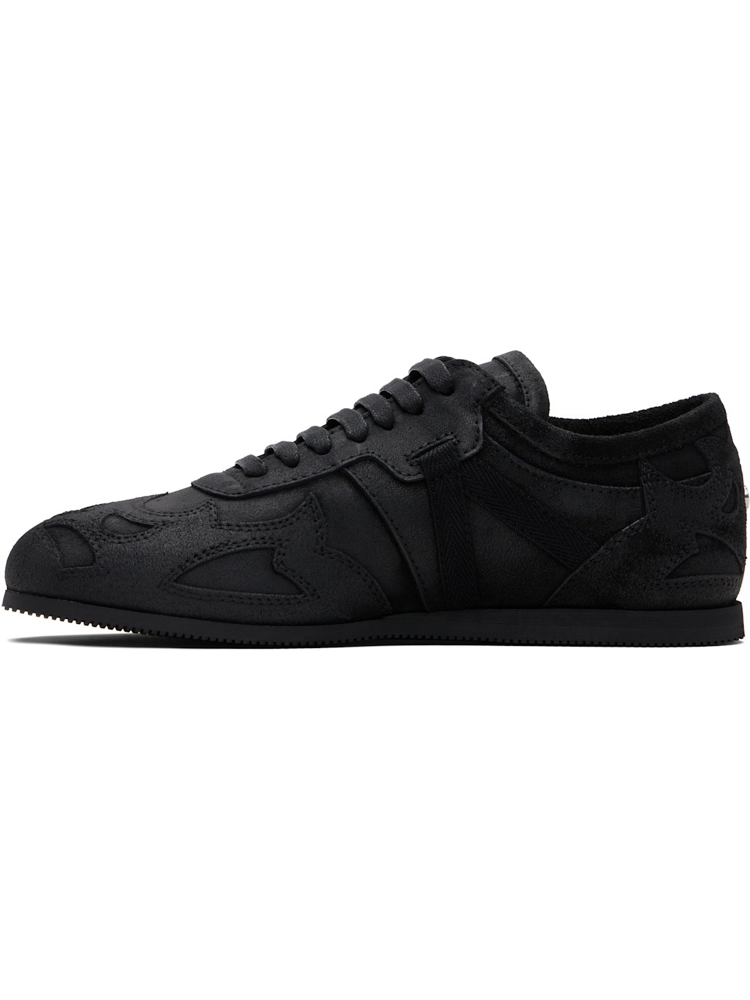 Black Milton Low-Top Boxing Sneakers - 3