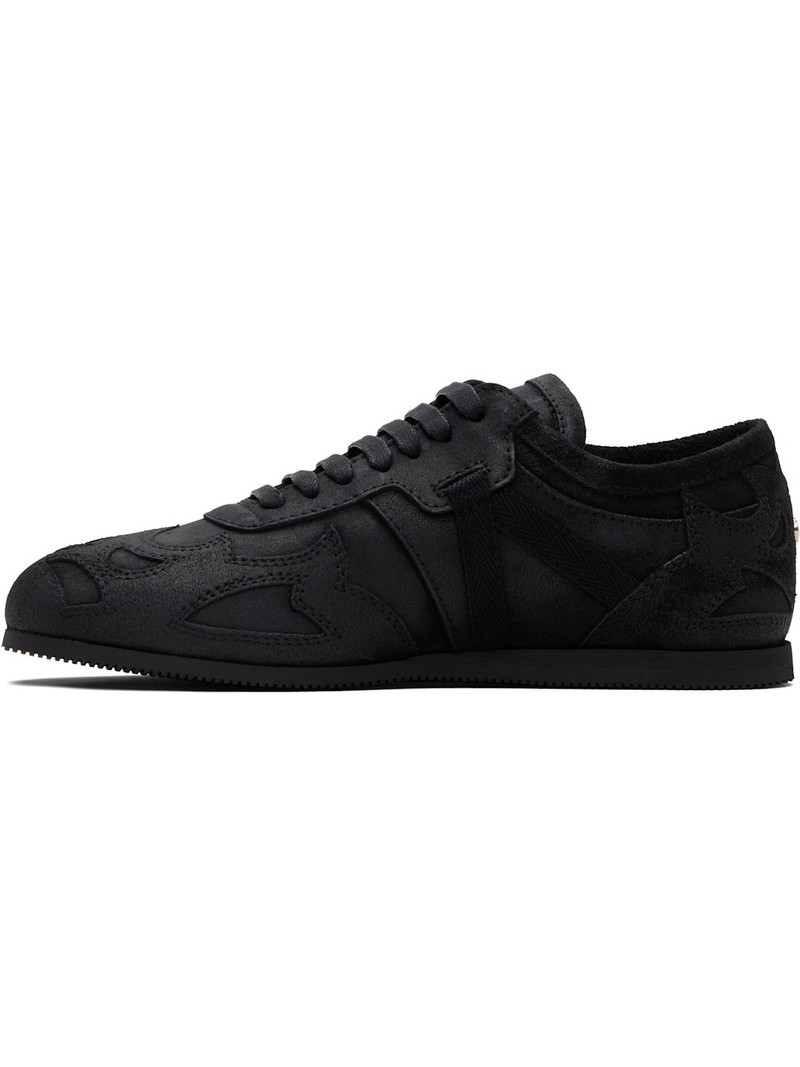 Black Milton Low-Top Boxing Sneakers 3