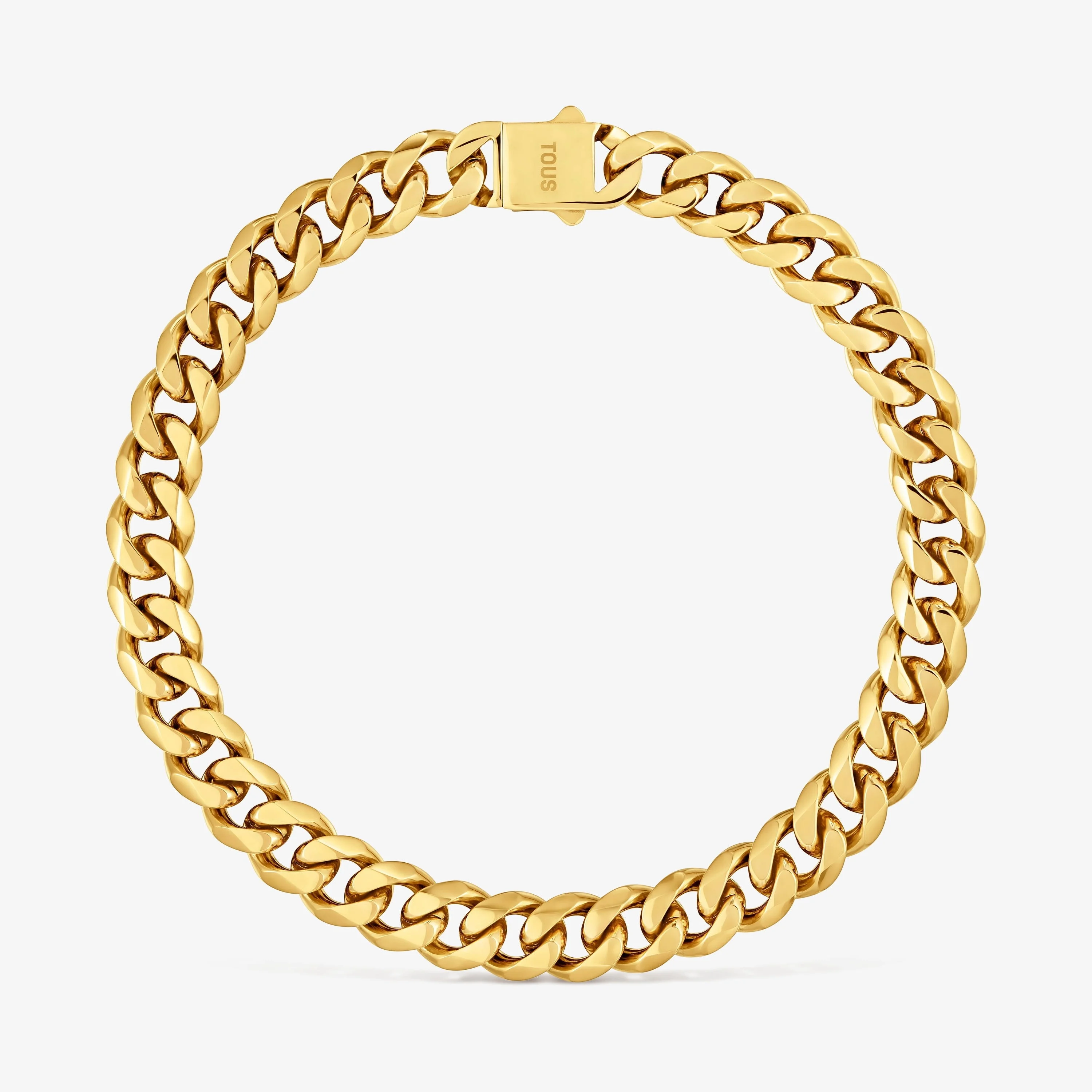 Gold-colored steel curb chain Necklace TOUS Basics - 1