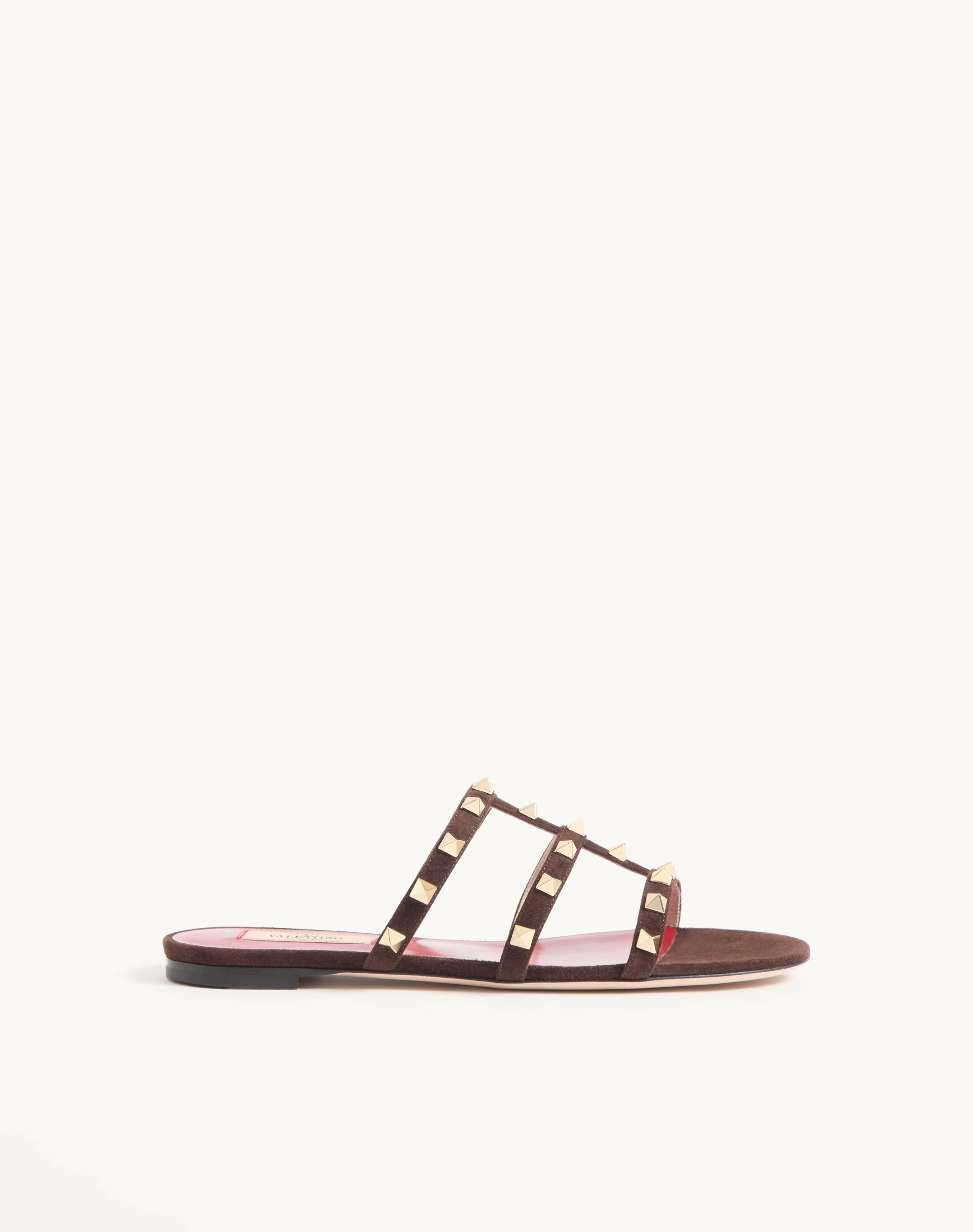 ROCKSTUD SLIDE SANDAL IN SUEDE 05MM - 1