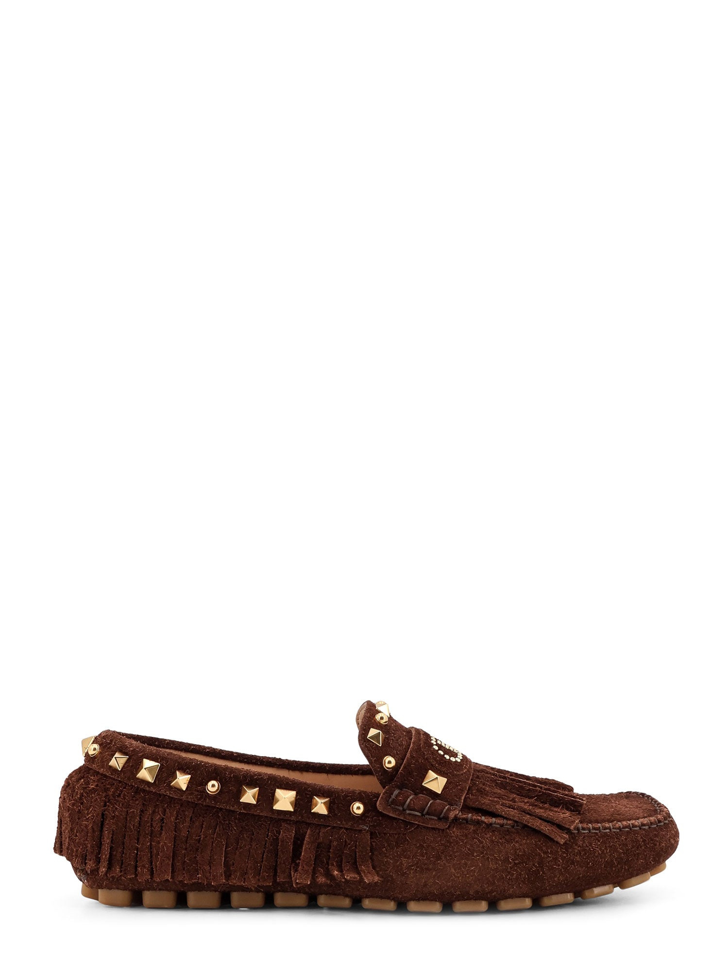 Driver Fastaway Suede Loafer With Fringes - 1