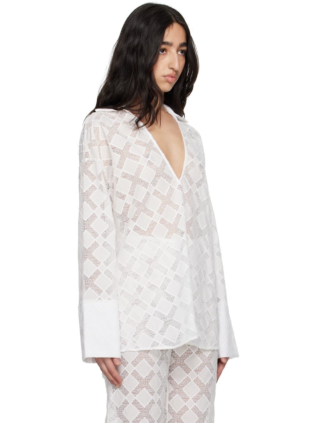 White Luisa Shirt - 2