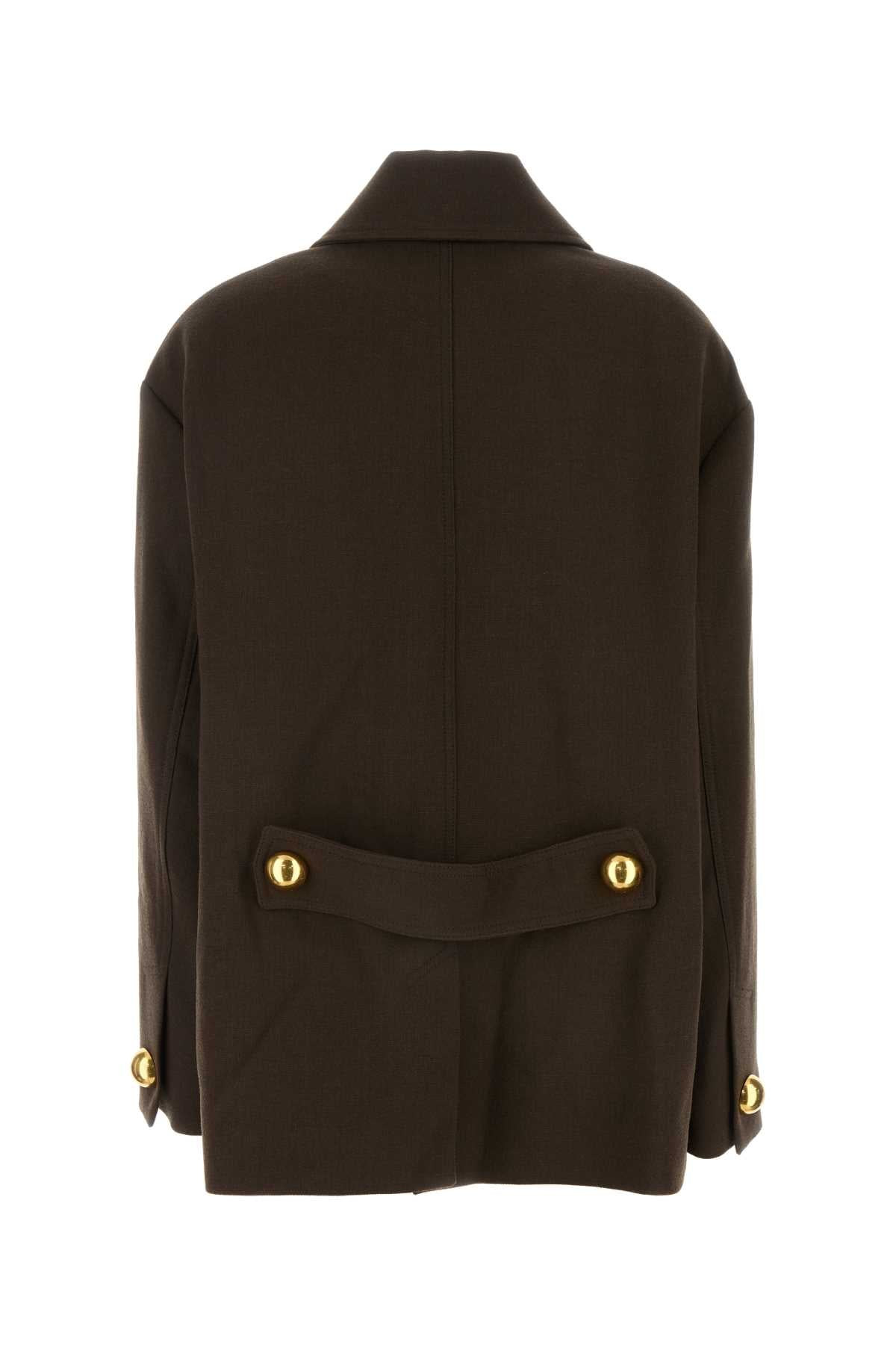 Ami Women Brown Wool Jacket - 2