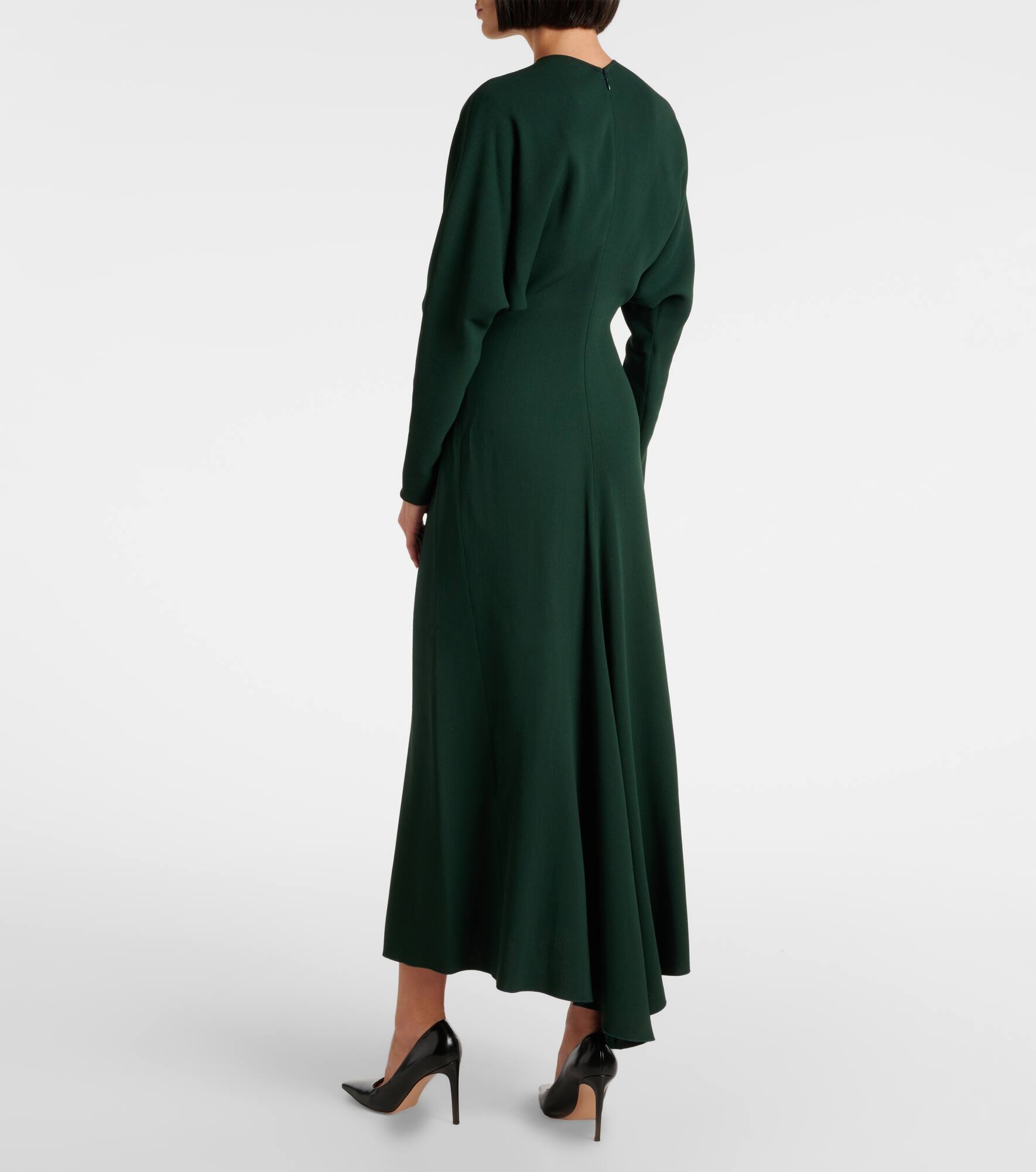 Draped midi dress - 3