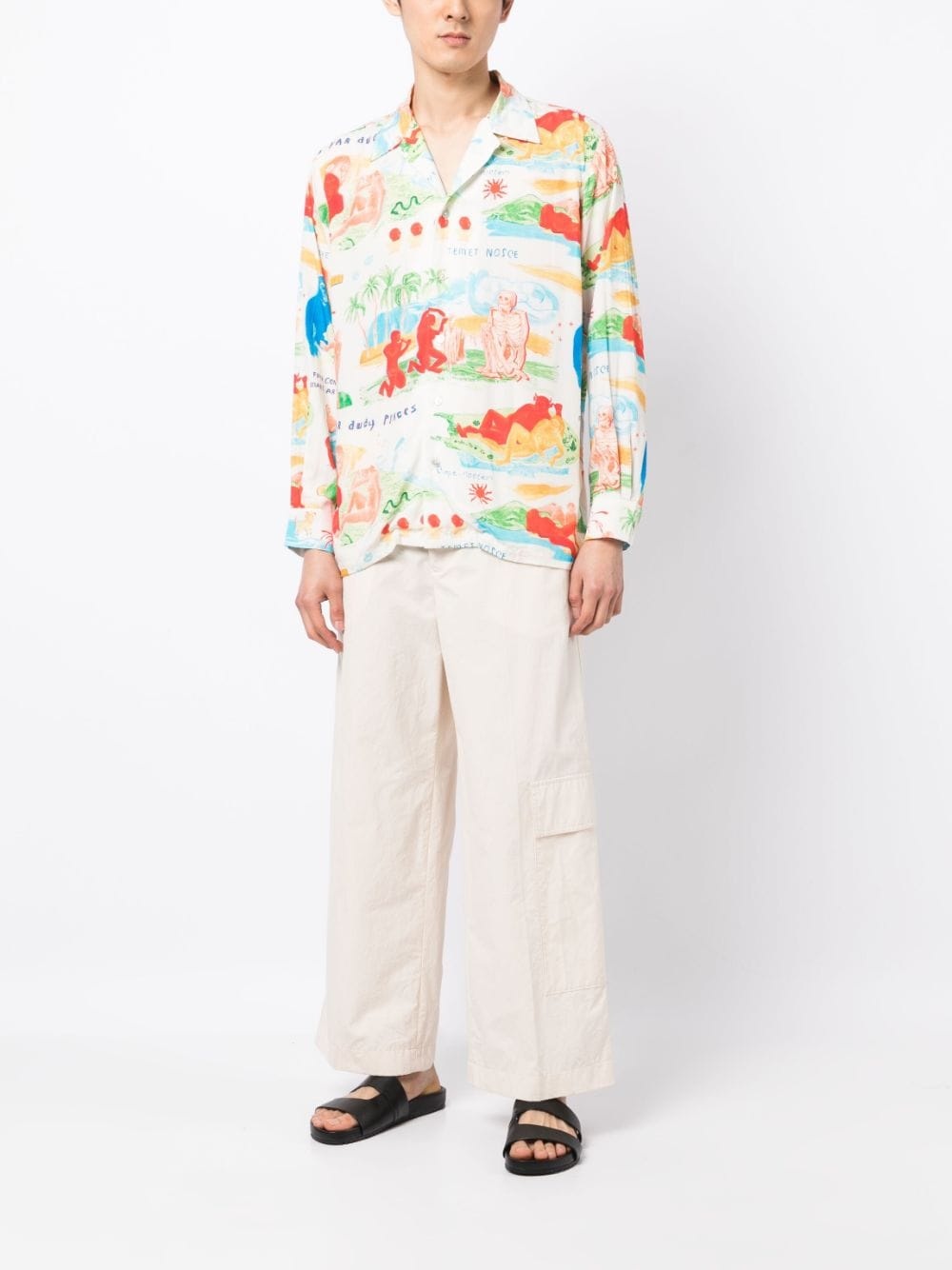 GRAPHIC-PRINT LONG-SLEEVE SHIRT - 5