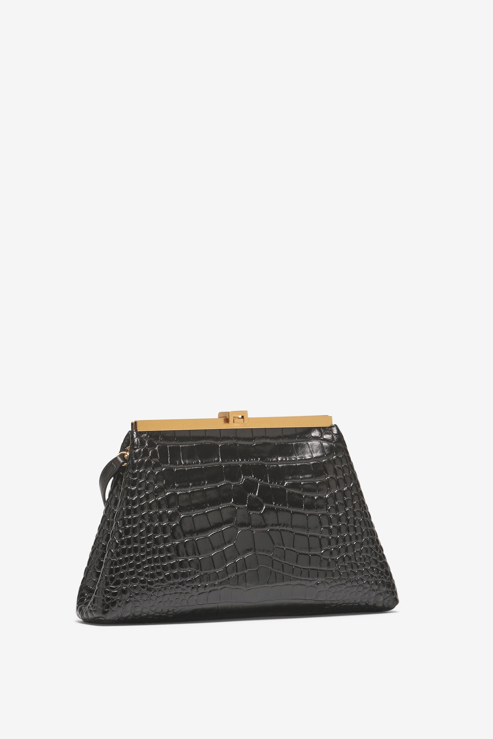 PUFFY JEANNE BAG IN CROC PRINT - 2