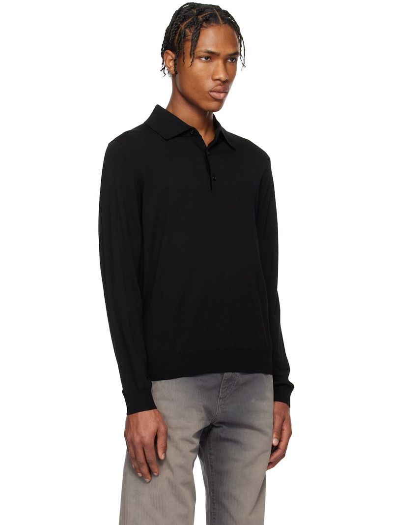 Black Merino Polo 2