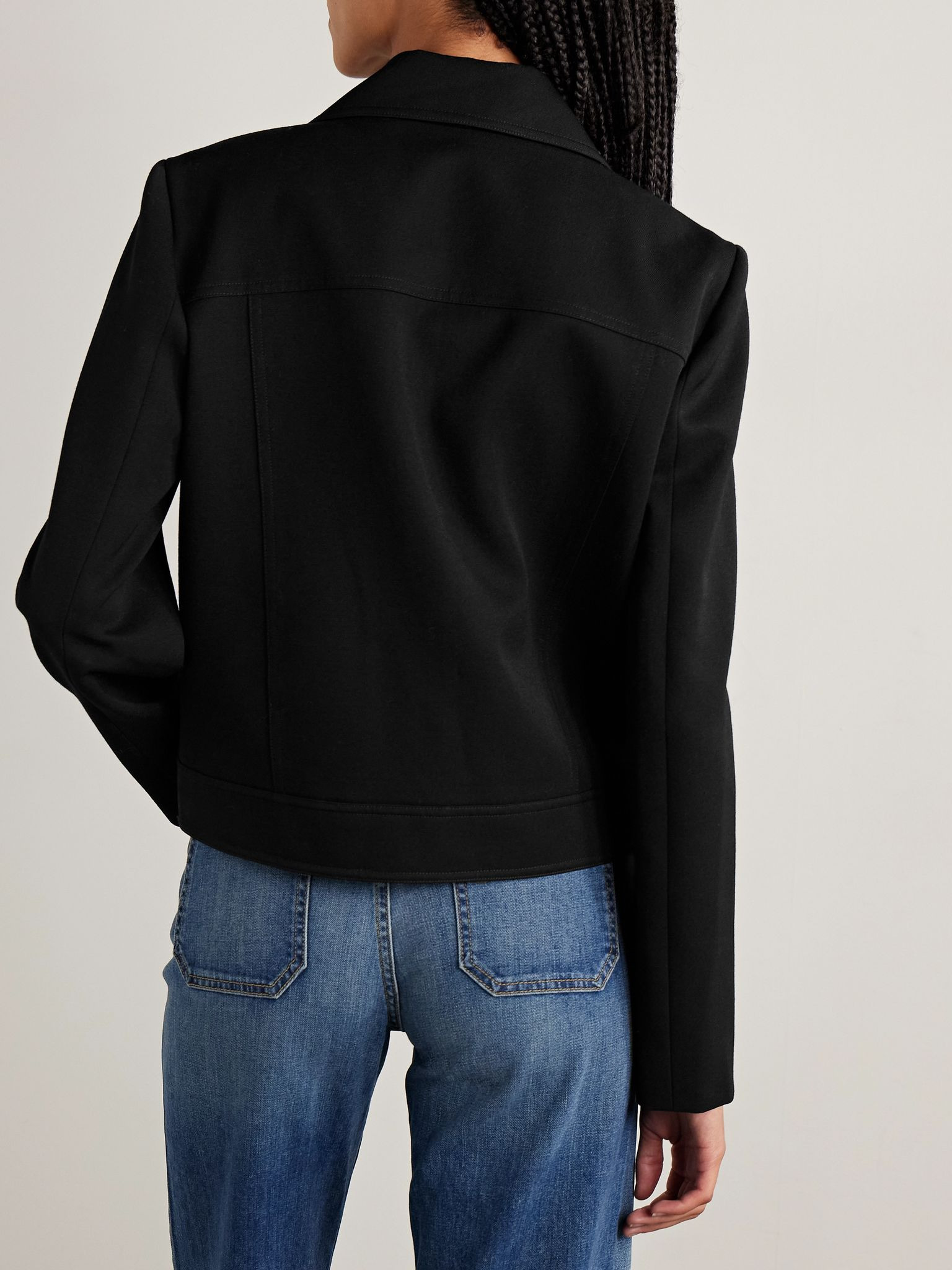 Georgy wool-gabardine jacket Black - 4