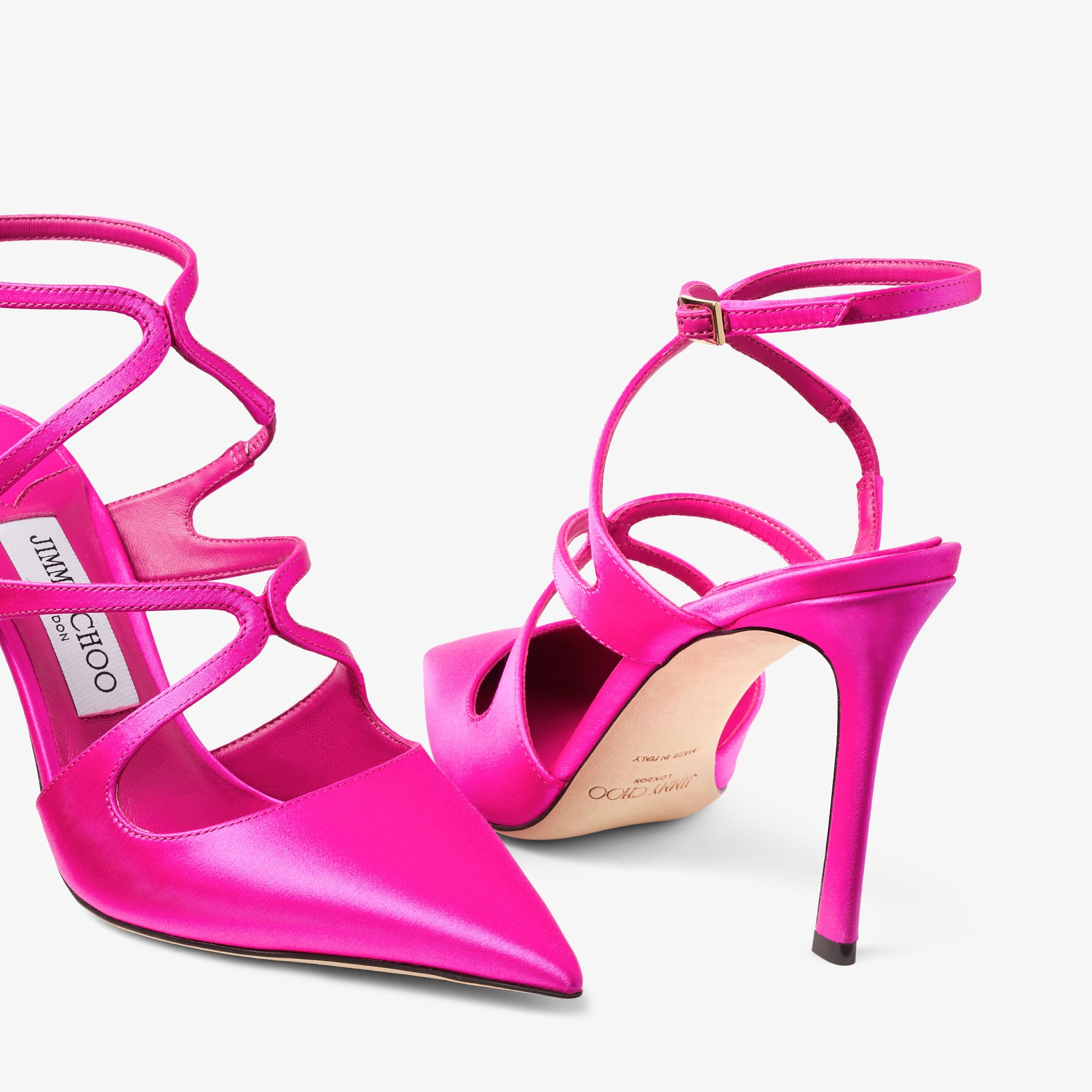 Azia Pump 95
Fuchsia Satin Pumps - 3