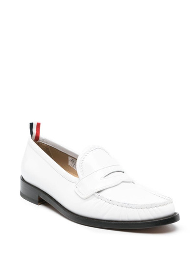 Thom Browne penny-slot RWB loafers outlook