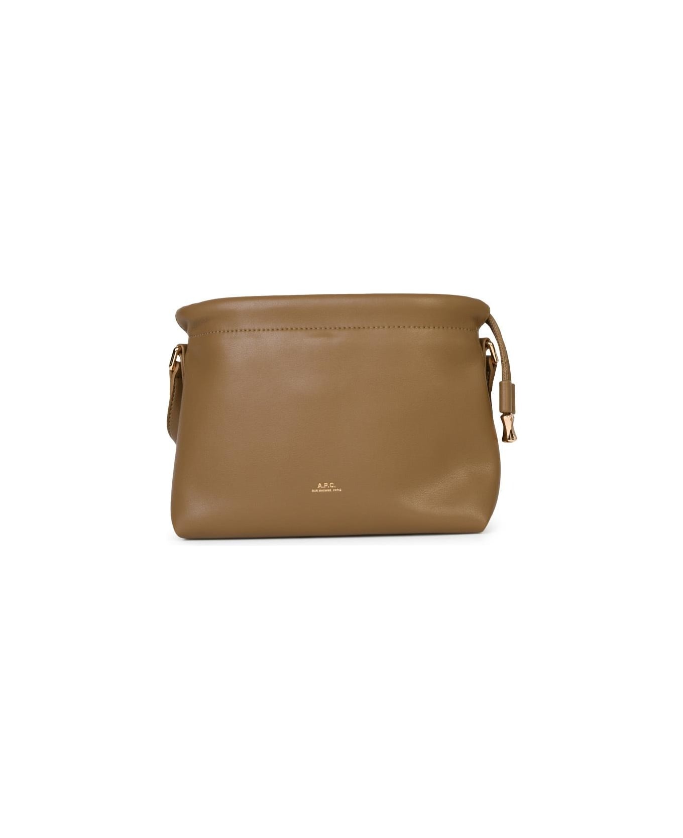 Small 'ninon' Crossbody Bag In Olive Green Eco-leather - 1