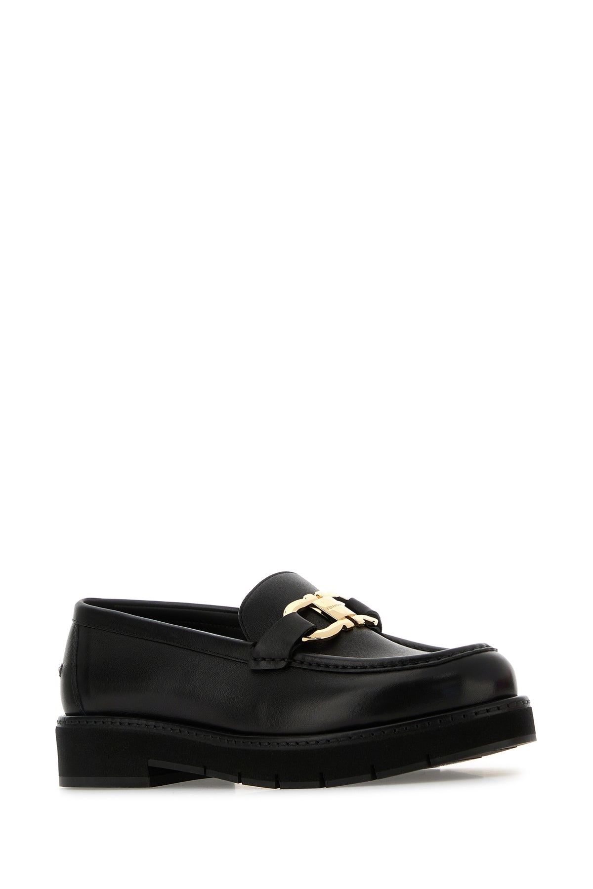 Black leather Maryan loafers - 2