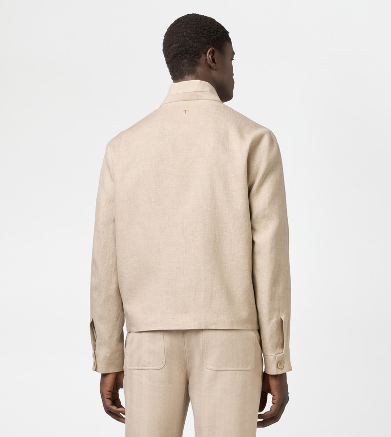 JACKET IN LINEN - BEIGE 4