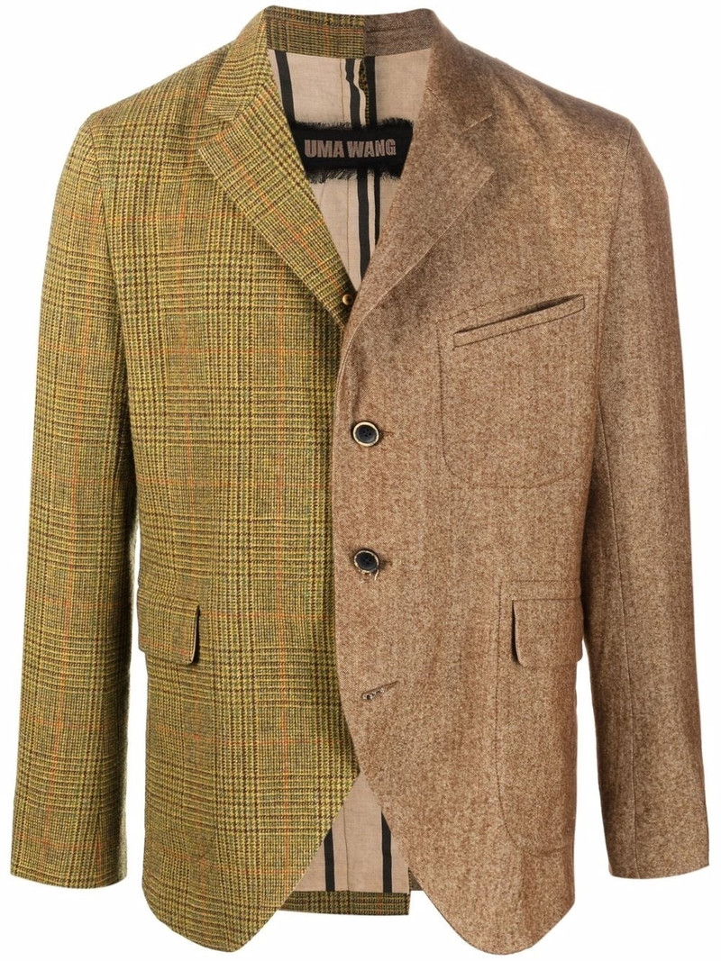 2 톤 패널 blazer 1