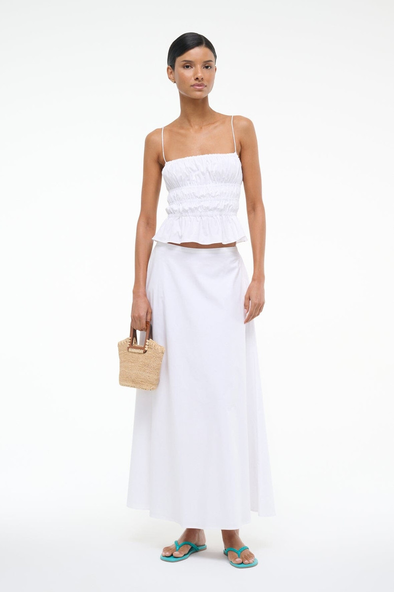 STAUD STAUD AXEL SKIRT WHITE outlook