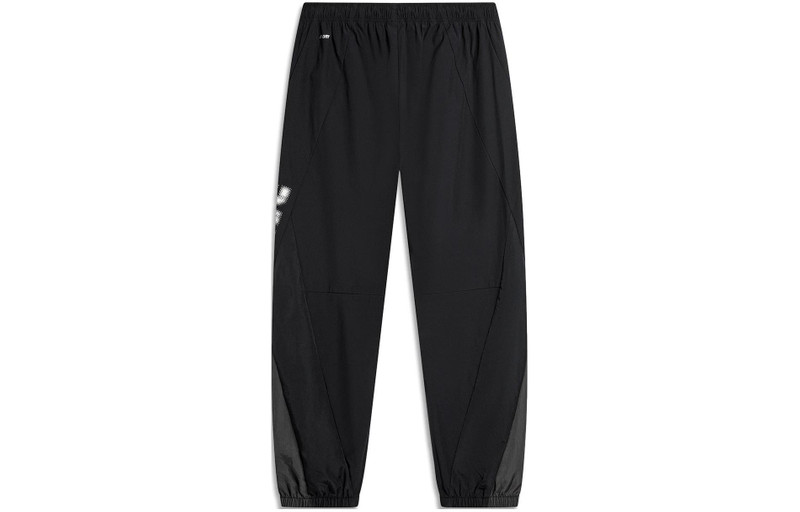 Li-Ning Li-Ning BadFive Graphic Sports Pants 'Black Grey' AYKU391-3 outlook