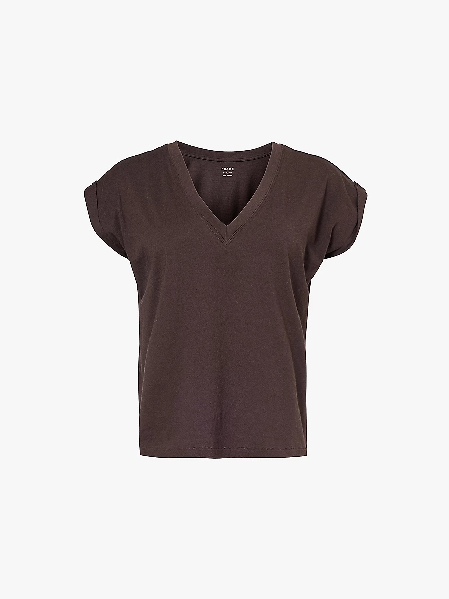 Easy V-neck cotton T-shirt - 1