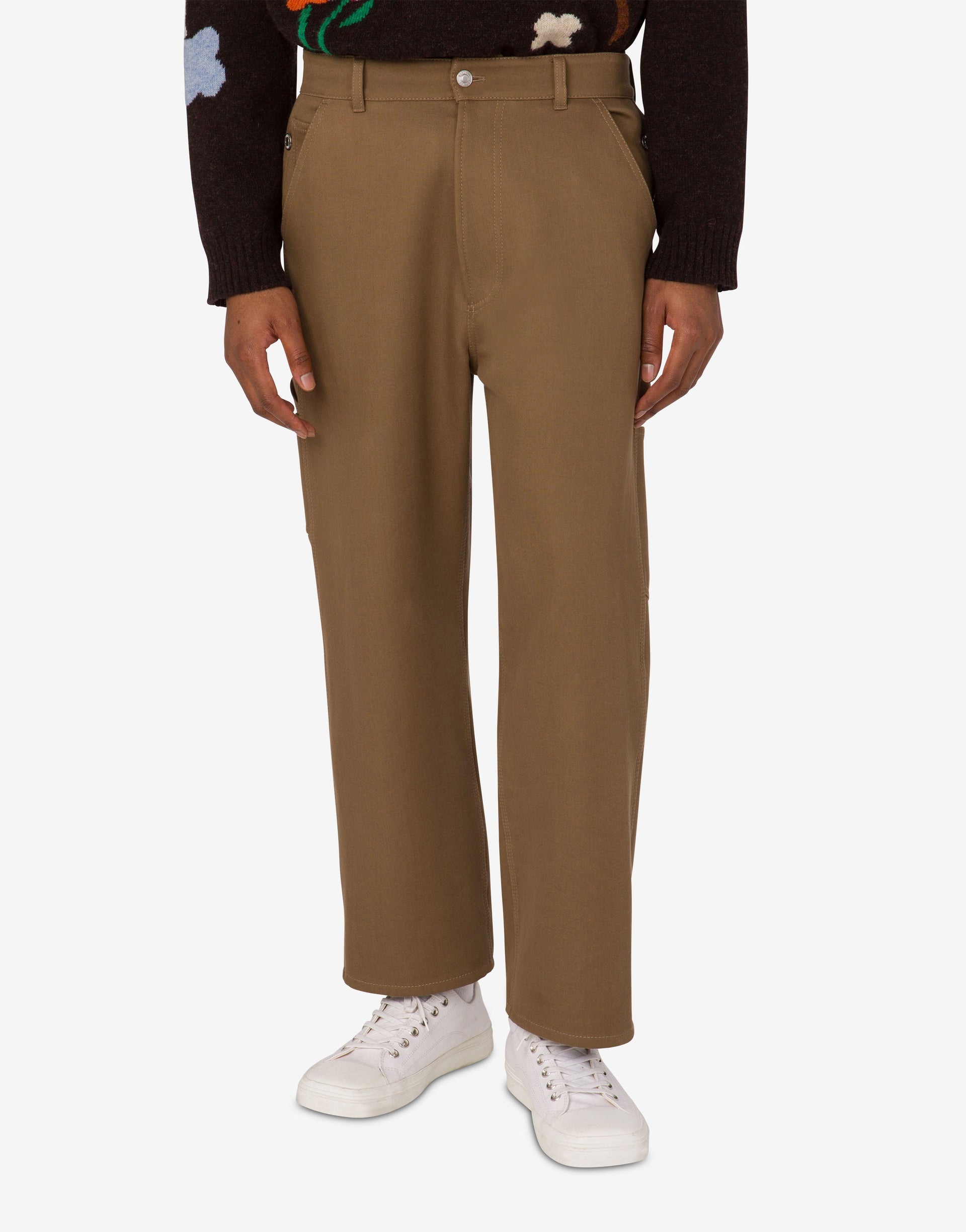 DOUBLE COTTON TRICOTINE PANTS - 2