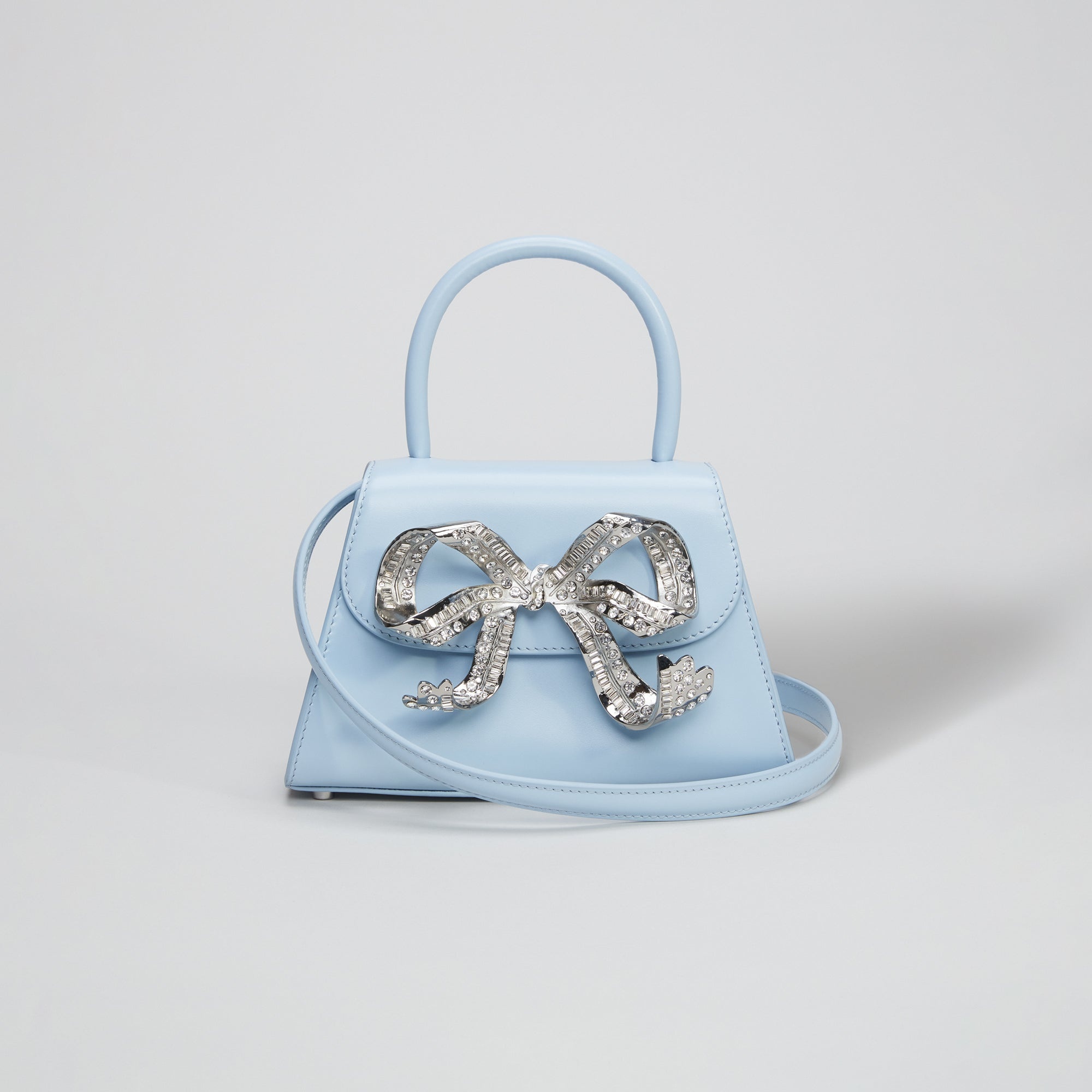 The Bow Mini in Blue with Diamanté - 4