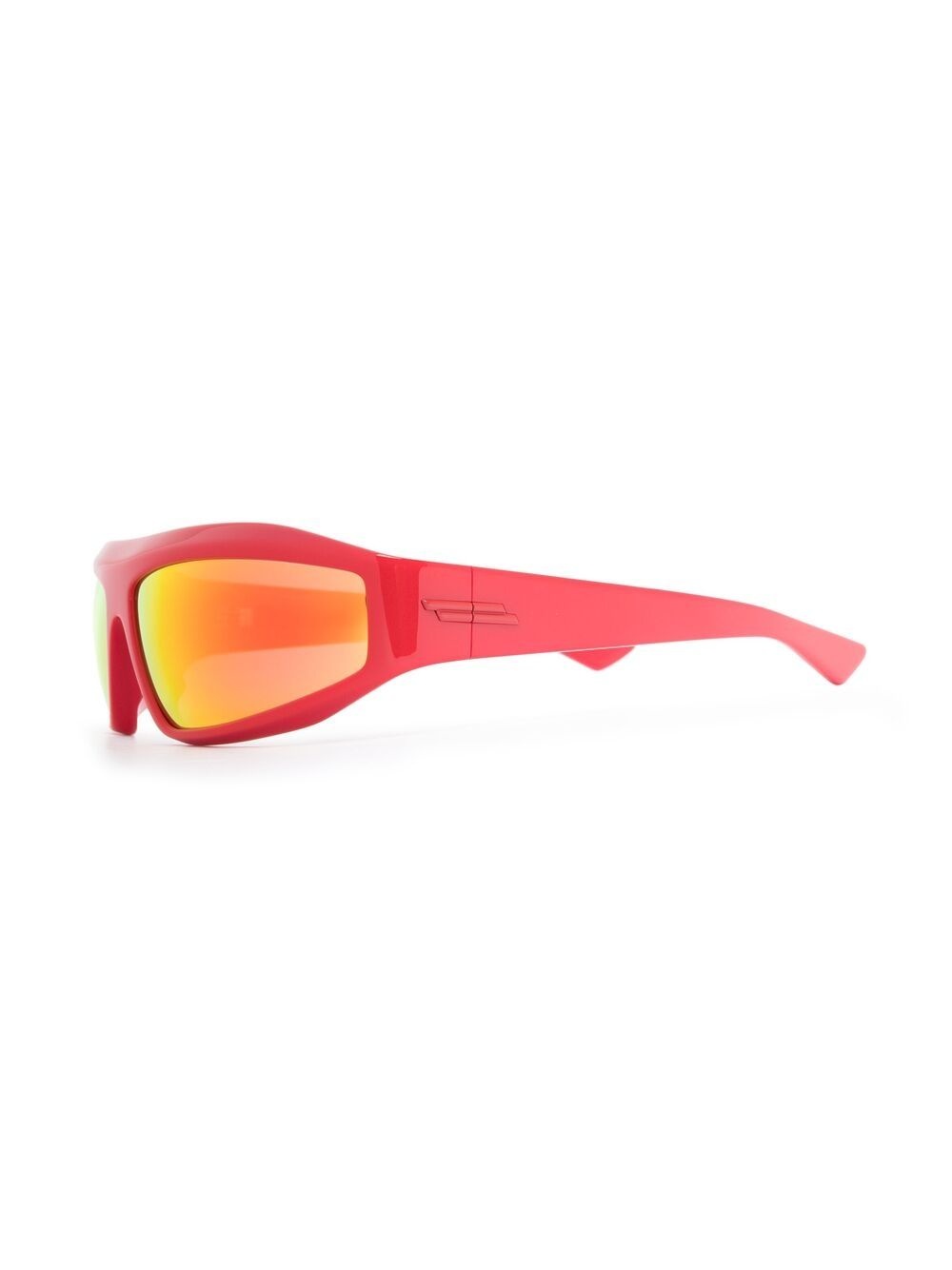 rectangle-frame mirrored sunglasses - 2