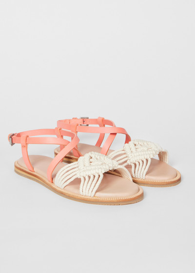 Paul Smith Women's Ecru 'Nishio' Crochet Sandals outlook