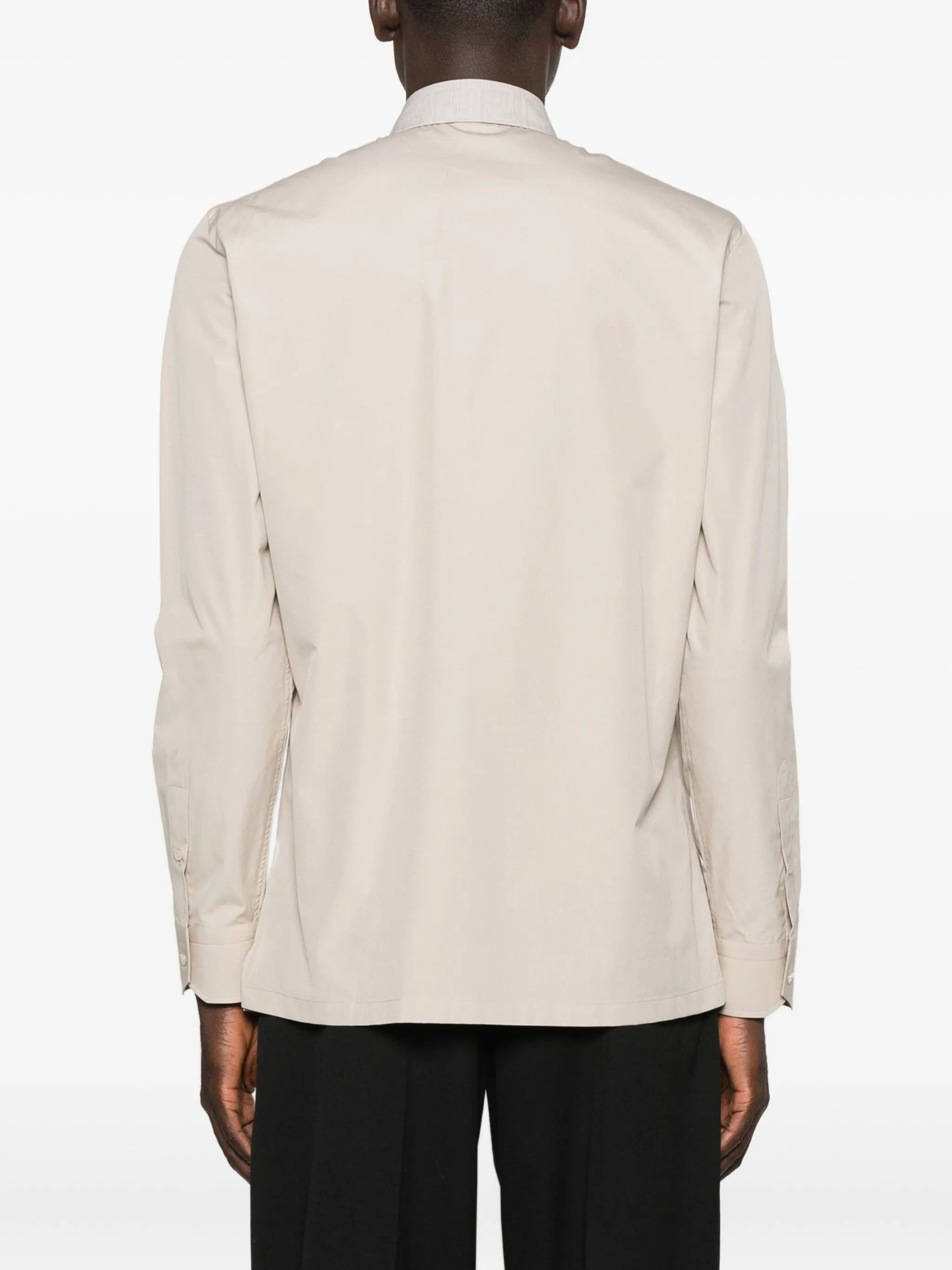Fendi Striped-collar Cotton Shirt - 3