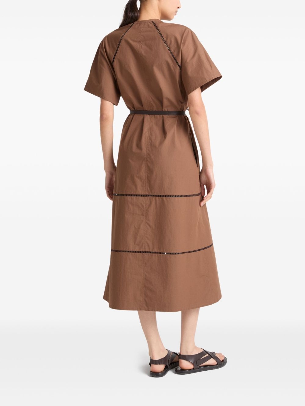 belted midi dress - 3