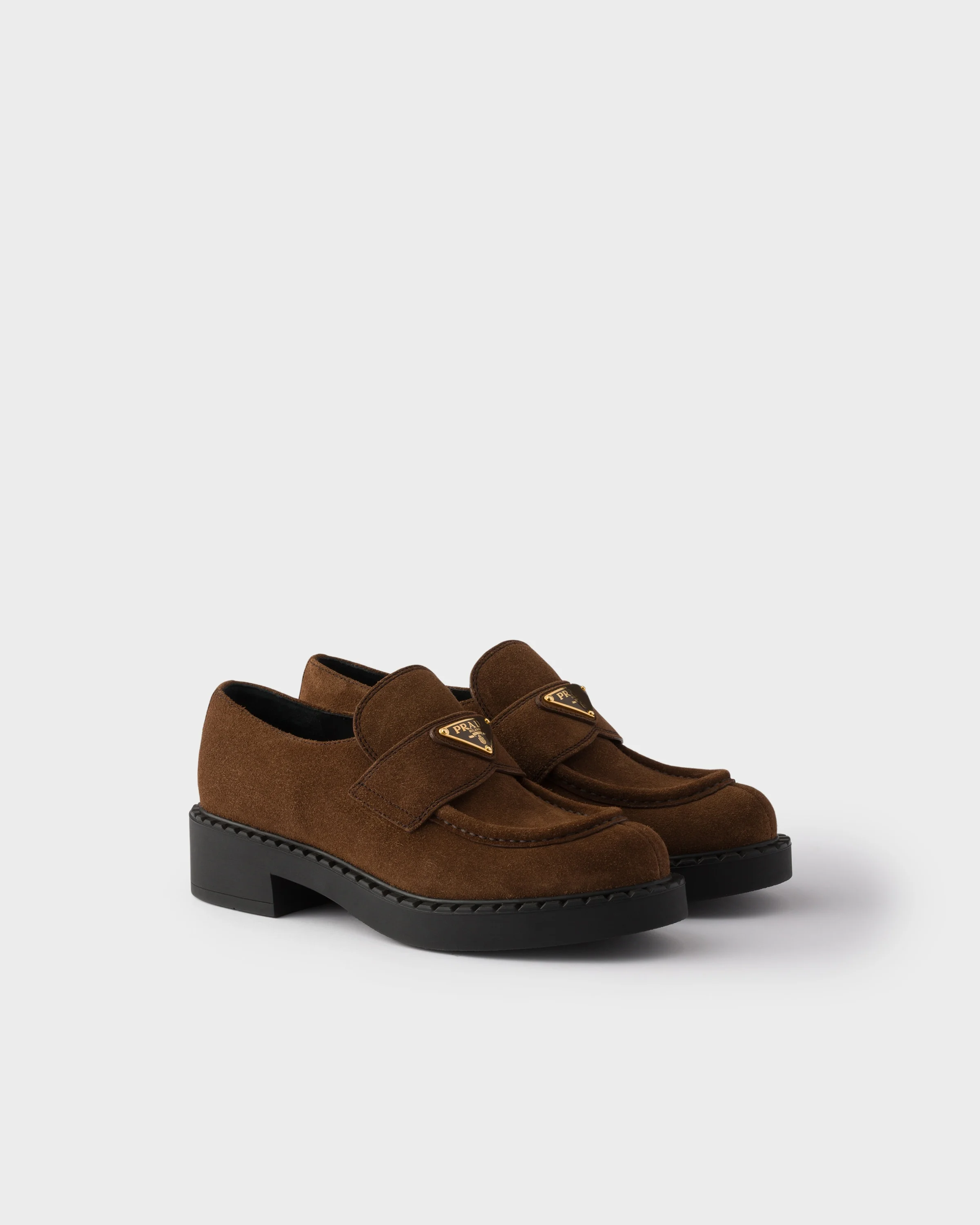 Chocolate suede loafers - 1