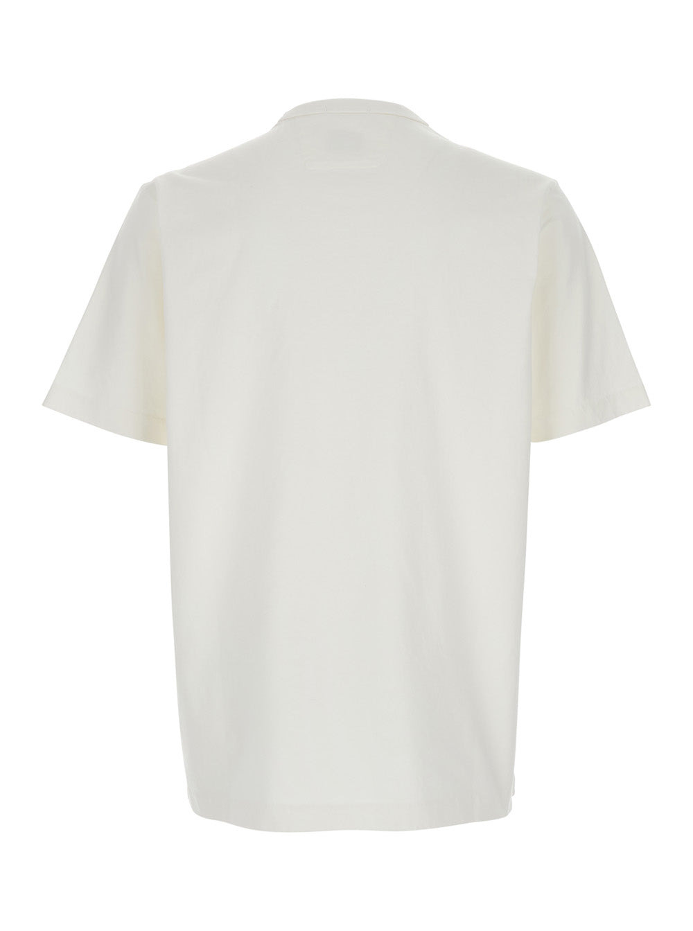 C.P. Company Men White T-Shirt With Logo Printed On The Front In Cotton Man - 2