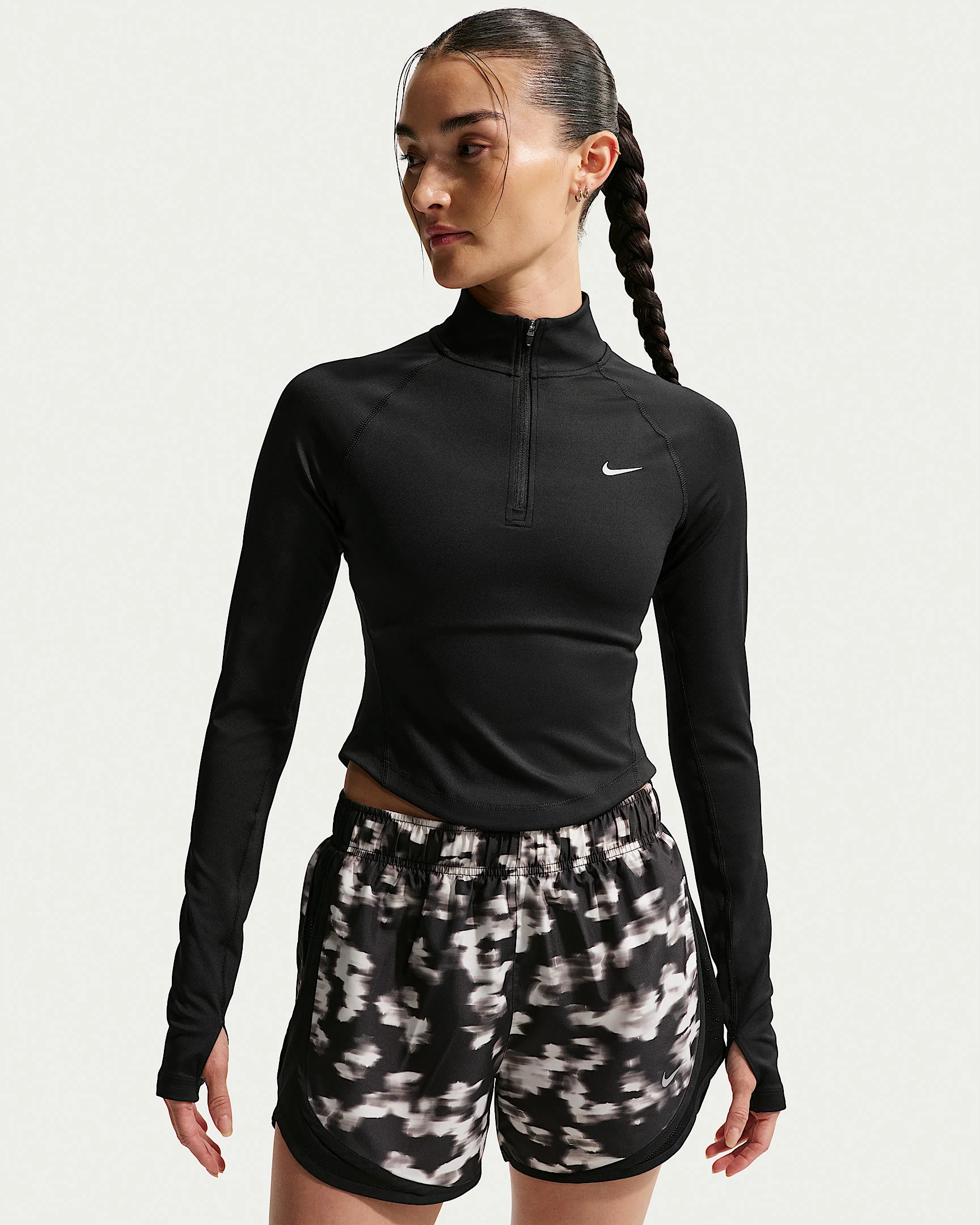 Nike Tempo Women's Dri-FIT Fitted 1/2-Zip Running Top - 1